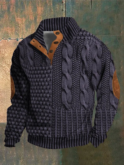NOVA | PATTERNED COZY KNIT SWEATER FOR MEN