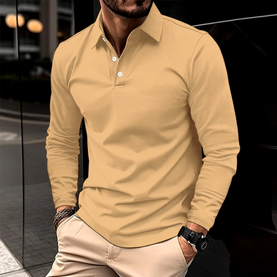 EZRA | RELAXED LONG-SLEEVE POLO