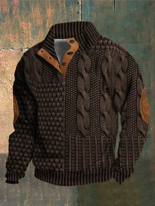 NOVA | PATTERNED COZY KNIT SWEATER FOR MEN