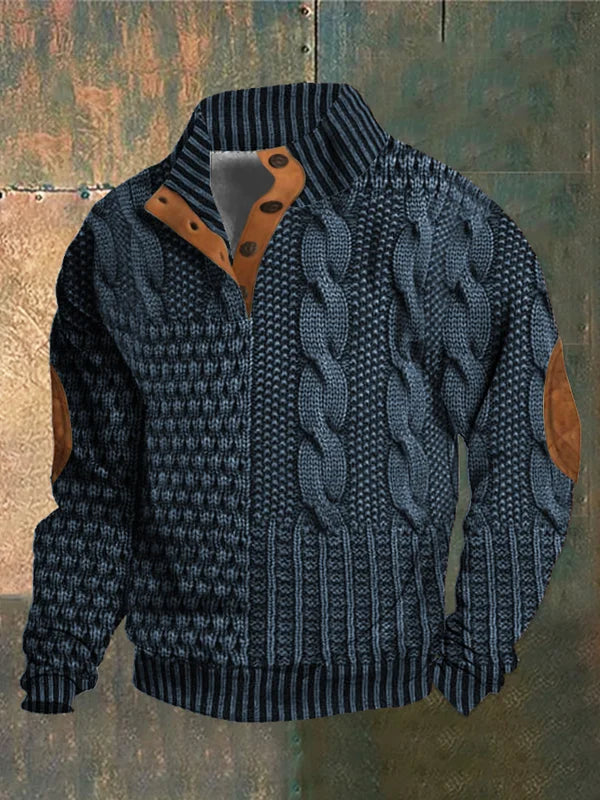 NOVA | PATTERNED COZY KNIT SWEATER FOR MEN