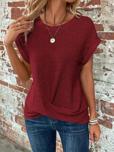 Elise | Chic Relaxed Round Neck Top