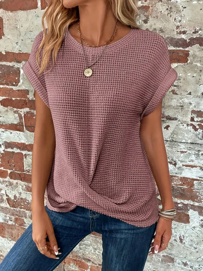 Elise | Chic Relaxed Round Neck Top
