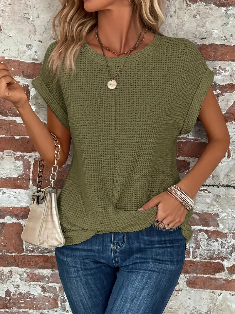 Elise | Chic Relaxed Round Neck Top
