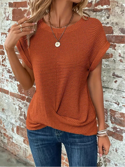 Elise | Chic Relaxed Round Neck Top
