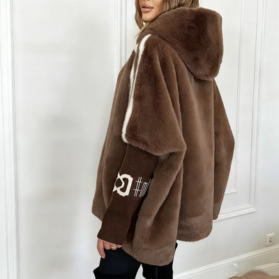 Maddy | Casual coat with hood and zipper