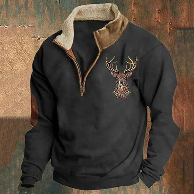 CHRISTOS | PREMIUM SWEATER WITH DEER DETAIL